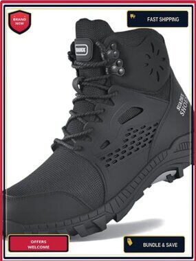 Steel Toe Boots Waterproof Indestructible Safety Work Construction Boots